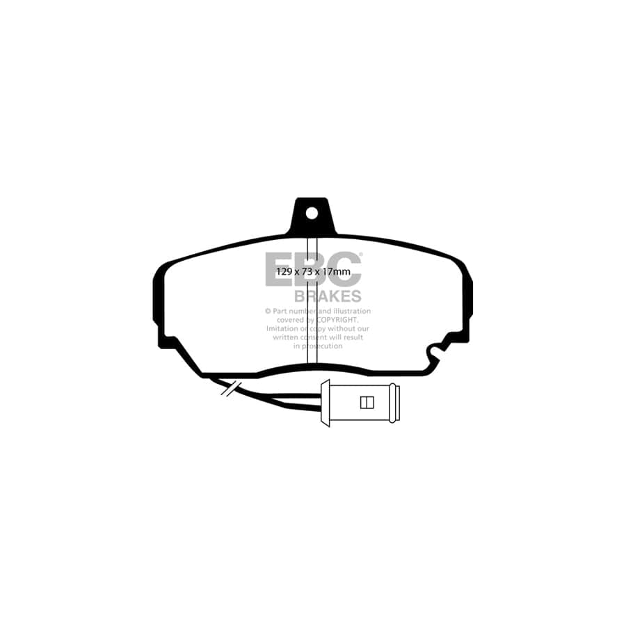 EBC PDKF1740 Rover 800 Ultimax Front Brake Pad & Plain Disc Kit - Girling/TRW Caliper 2 | Duco Car Parts UK Car Parts