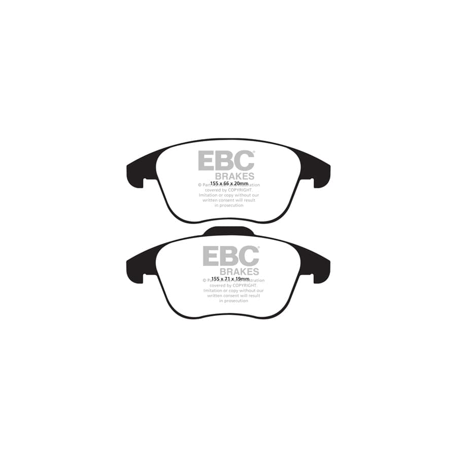 EBC PDKF174 Audi Seat VW Ultimax Front Brake Pad & Plain Disc Kit - TRW Caliper 2 | Duco Car Parts UK Car Parts