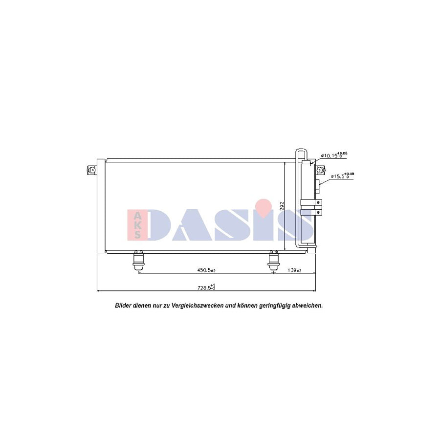 AKS Dasis 142024N Air Conditioning Condenser For Mitsubishi Shogun Pinin (V60) | Duco Car Parts UK