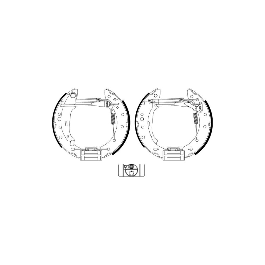 Hella Shoe Kit Pro 8DB 355 022-901 Brake Set, Drum Brakes