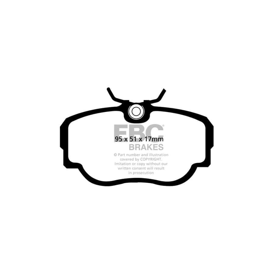 EBC PDKF1750 Saab 9000 Ultimax Front Brake Pad & Plain Disc Kit - ATE Caliper 2 | Duco Car Parts UK Car Parts