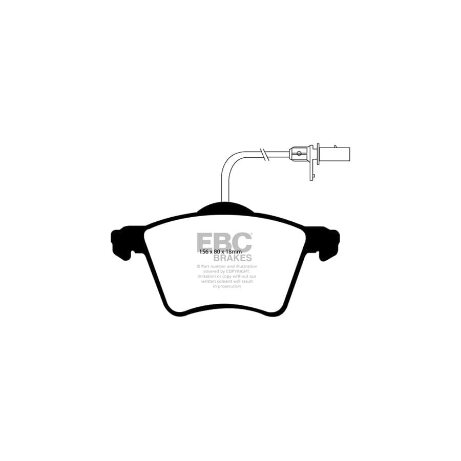 EBC PDKF2078 VW Ultimax Front Brake Pad & Plain Disc Kit - Girling/TRW Caliper (Inc. Caravelle & Transporter) 2 | Duco Car Parts UK Car Parts