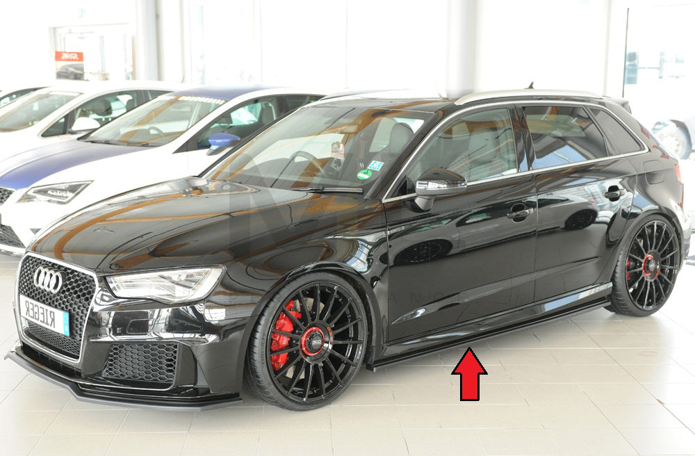 Rieger 00056814 Audi 8V RS3 Side Skirt Splitter 3 | Duco Car Parts UK Car Parts