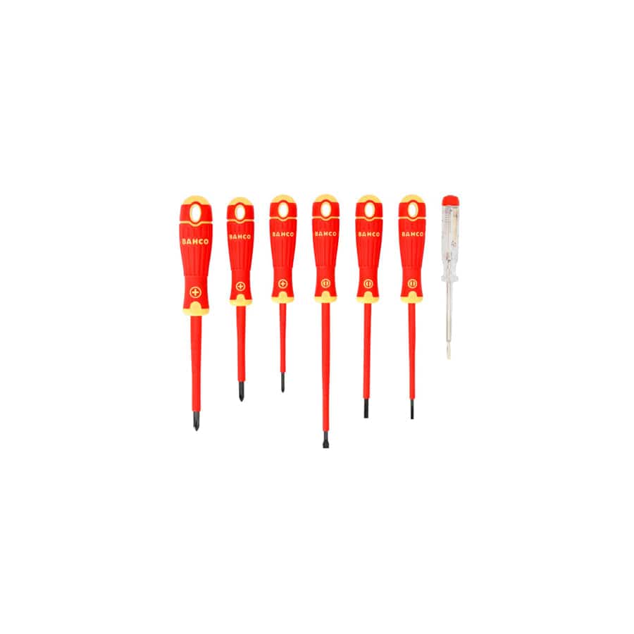 Bahco BAH220027 B220.027 BAHCOFIT Insulated Screwdriver Set, 7 Piece | Duco Car Parts UK