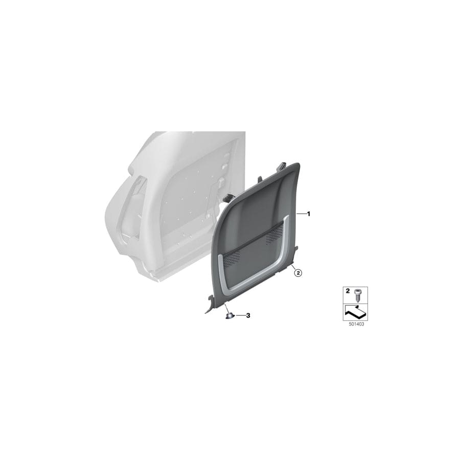 Genuine BMW 52107940451 G14 G15 Rear Section, Basis COGNAC (Inc. M850iX, 840i & 840iX) | Duco Car Parts UK Car Parts