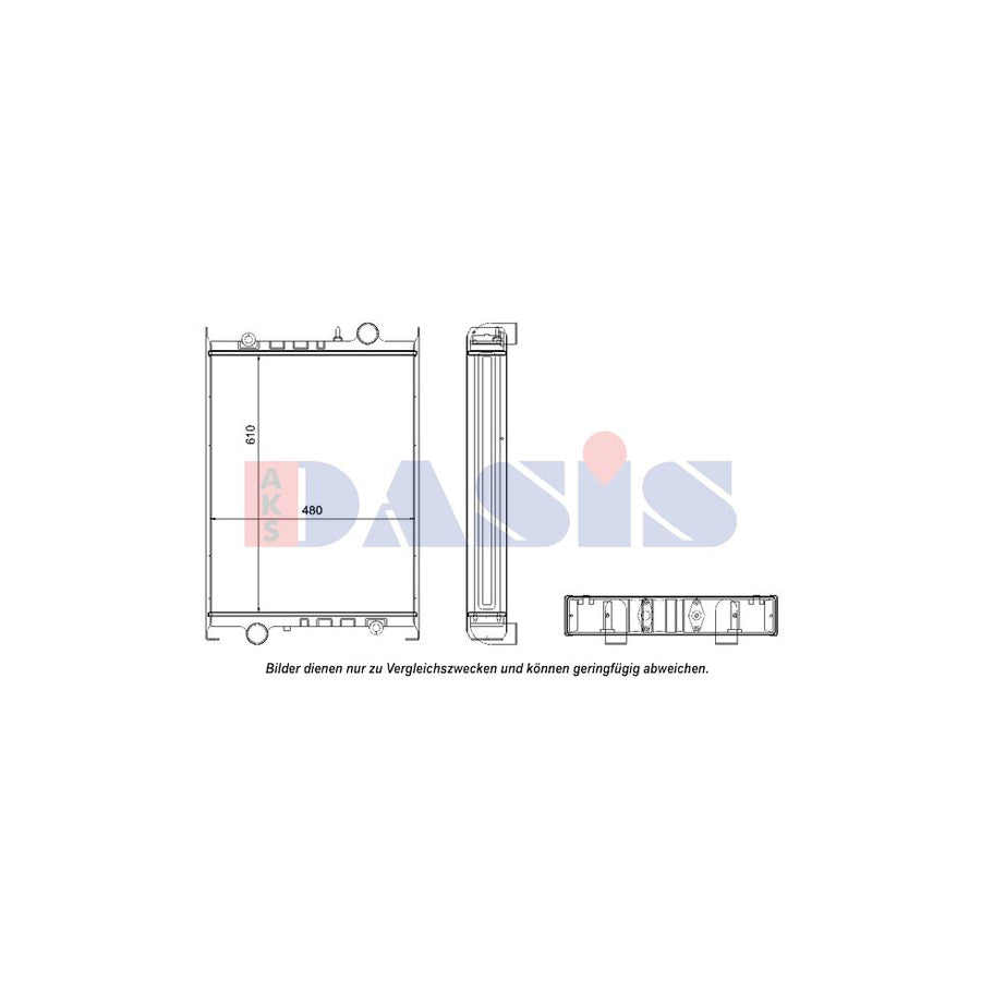 AKS Dasis 440034N Engine Radiator | Duco Car Parts UK