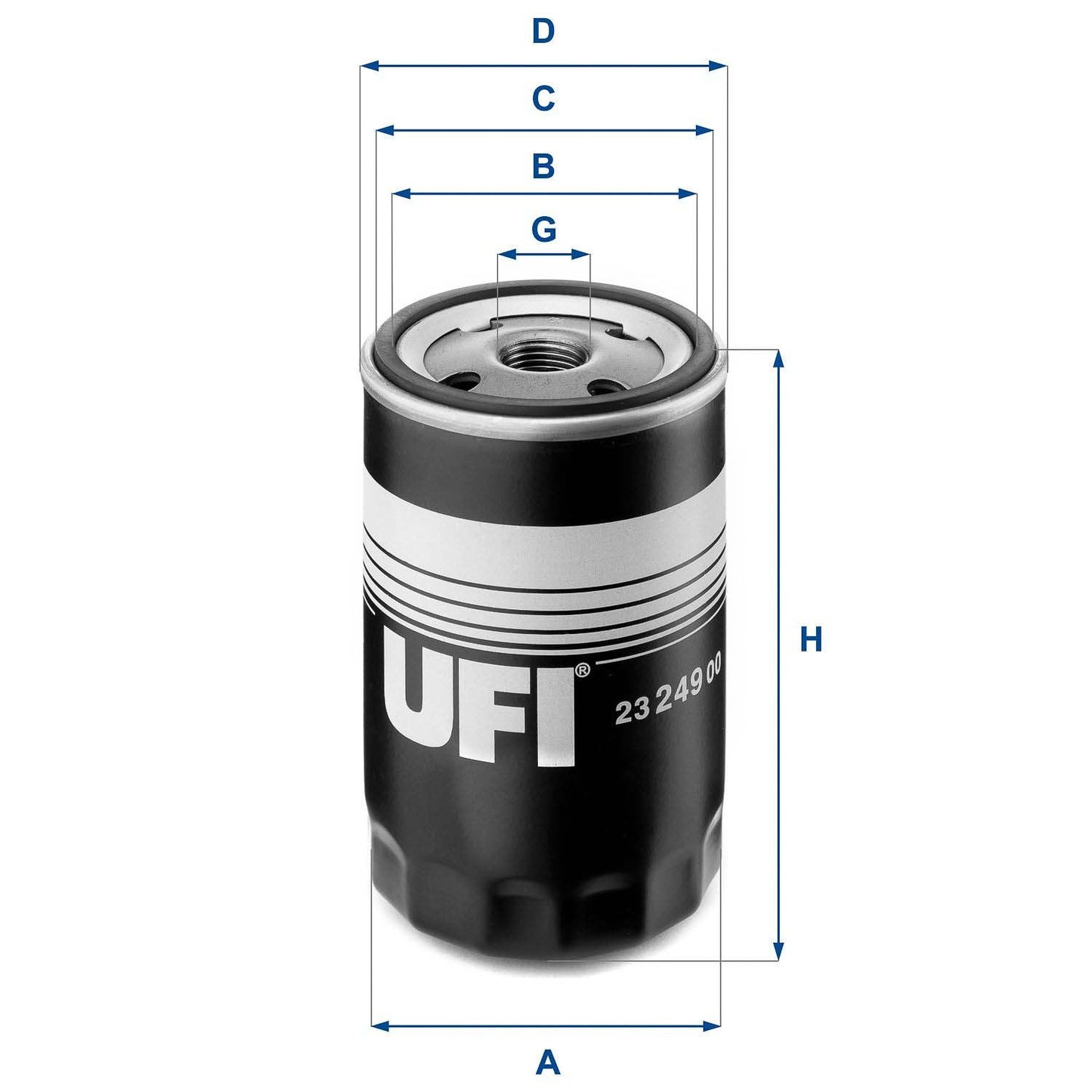 UFI 23.249.00 Oil Filter