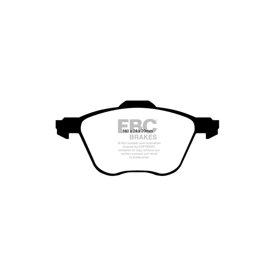 EBC PDKF1757 Seat Alhambra (7M) Ultimax Front Brake Pad & Plain Disc Kit - Girling/TRW Caliper 2 | Duco Car Parts UK Car Parts