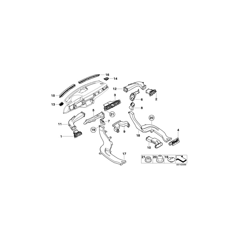 Genuine BMW 64227051374 E90 E92 E91 Cold Air Duct Right (Inc. 320si, 320d & 323i) | Duco Car Parts UK Car Parts