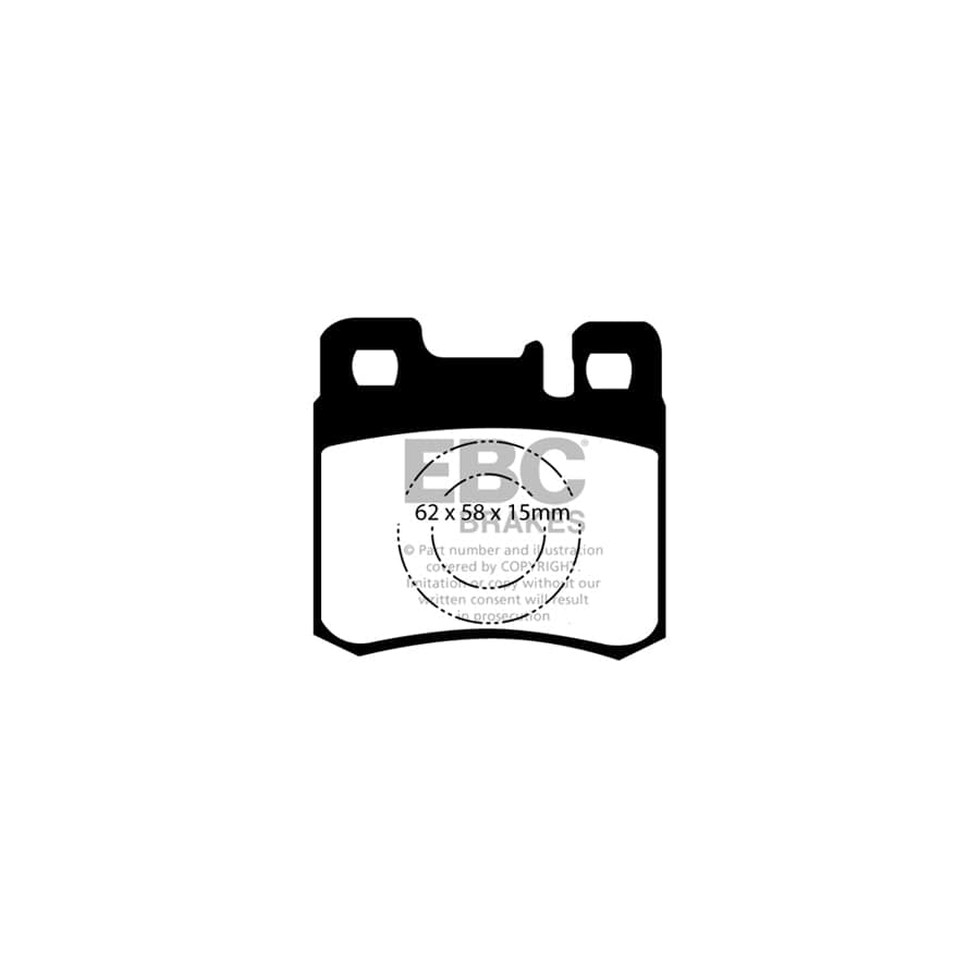 EBC PDKR570 Mercedes-Benz W202 W210 R170 Ultimax Rear Brake Pad & Plain Disc Kit - ATE Caliper 2 | Duco Car Parts UK Car Parts