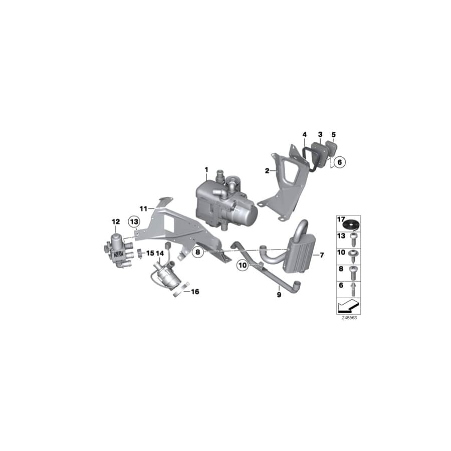 Genuine BMW 64129184364 F02 F13 F12 Bracket For Independent Heater (Inc. M550dX, 760Li & 730i) | Duco Car Parts UK Car Parts