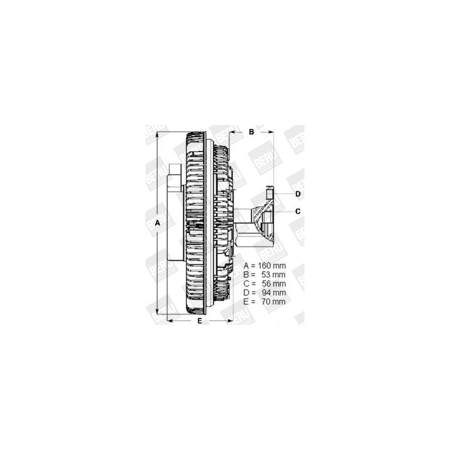 Beru LK049 Fan Clutch Suitable For Mercedes-Benz Vario