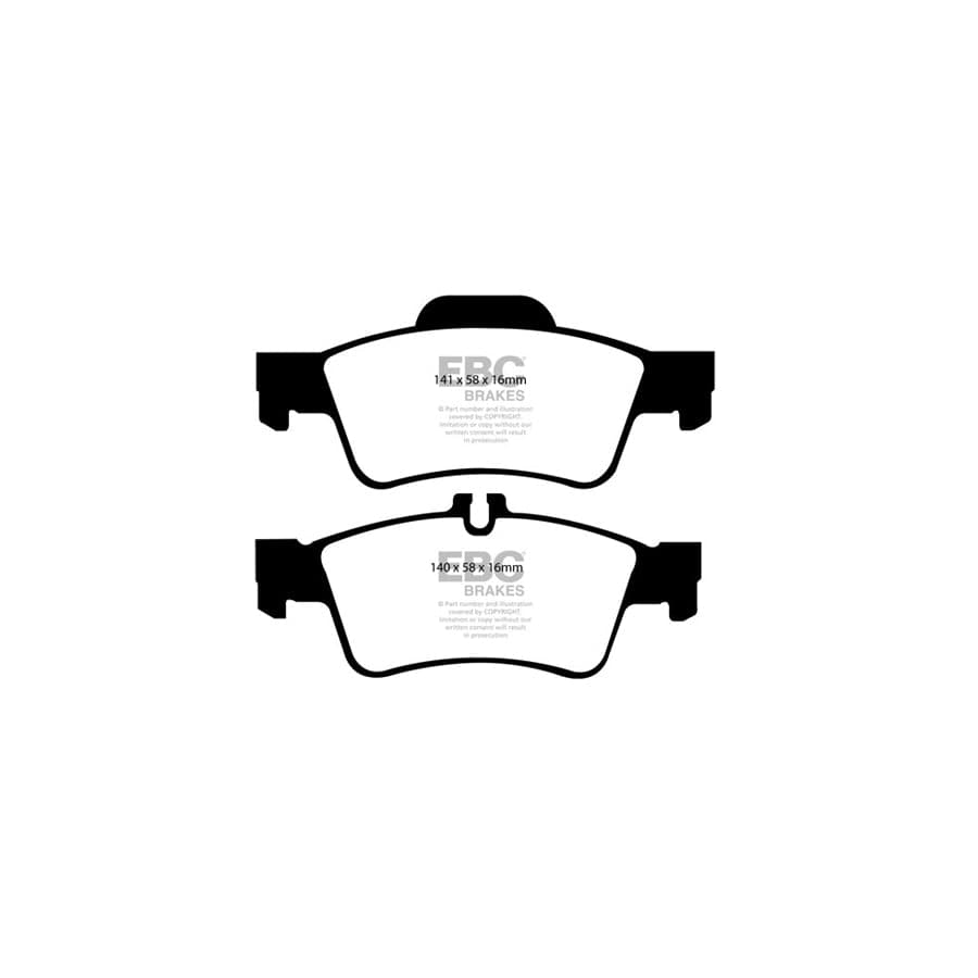 EBC PDKR589 Mercedes-Benz W/T211 W/S212 Ultimax Rear Brake Pad & Plain Disc Kit - ATE Caliper 2 | Duco Car Parts UK Car Parts