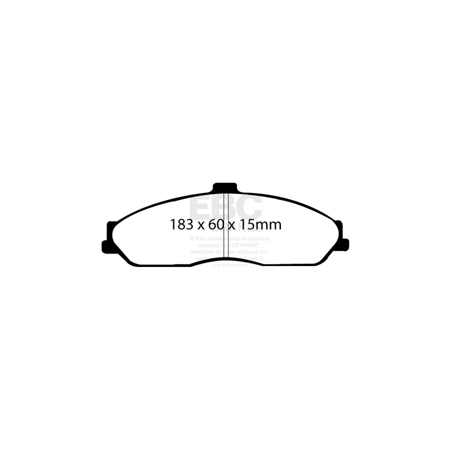 EBC DP91162 Chevrolet Ford Opel Vauxhall Orangestuff Front Brake Pads 2 | Duco Car Parts UK Car Parts