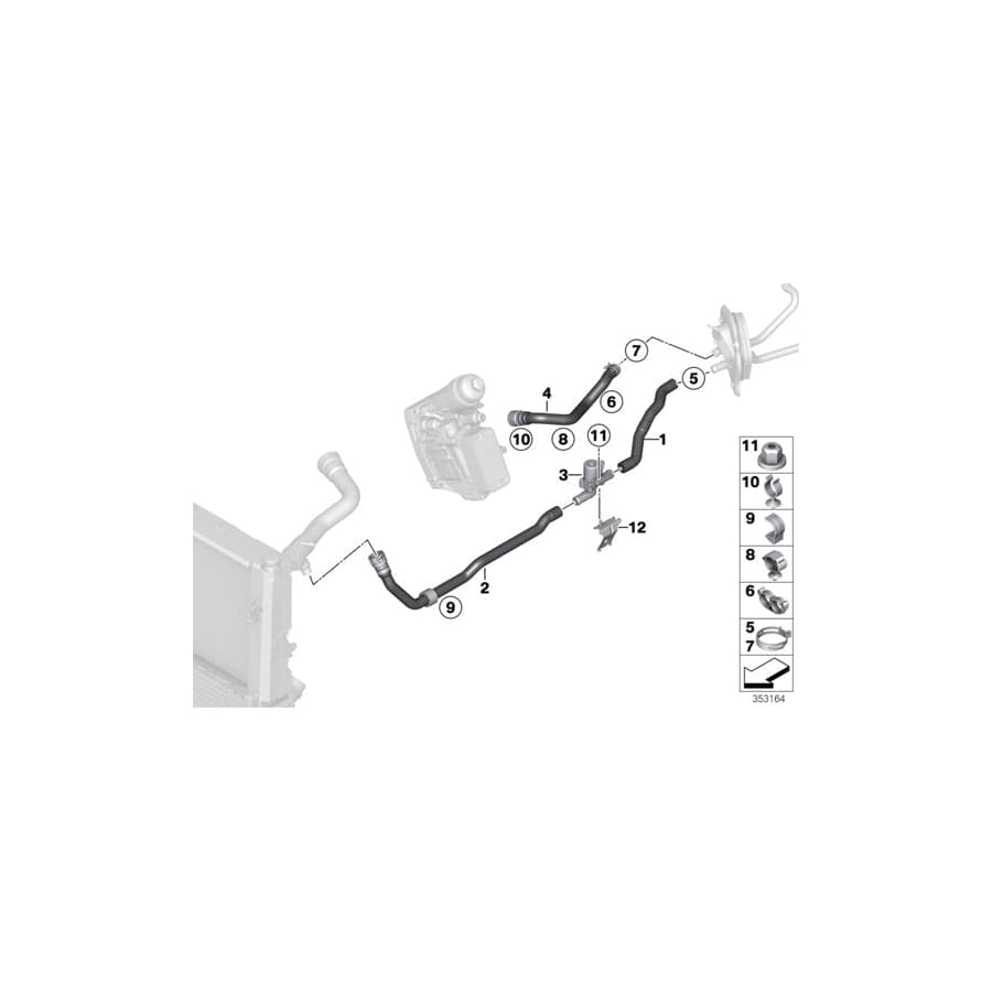 Genuine BMW 64219322073 F87 F82 Hose Clamp (Inc. M2, M235i & M4 GTS) | Duco Car Parts UK Car Parts