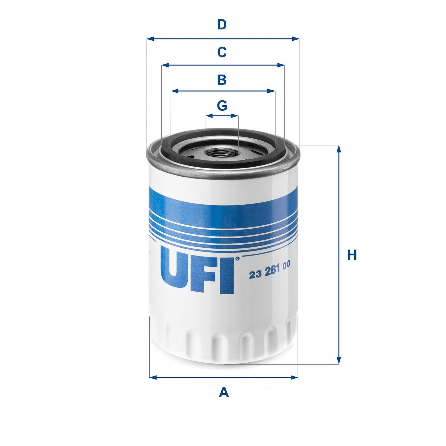 UFI 23.281.00 Oil Filter