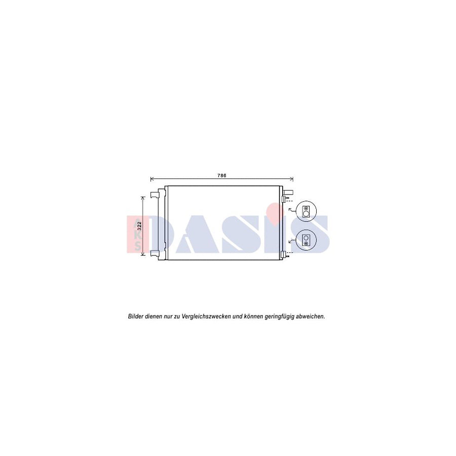 AKS Dasis 162014N Air Conditioning Condenser | Duco Car Parts UK