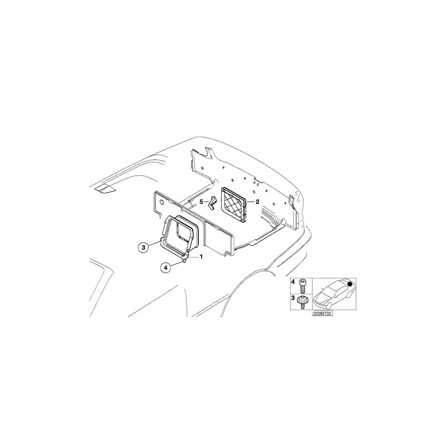 Genuine BMW 72608268951 E46 Cassette (Inc. 320Ci, 325Ci & 330Ci) | Duco Car Parts UK Car Parts