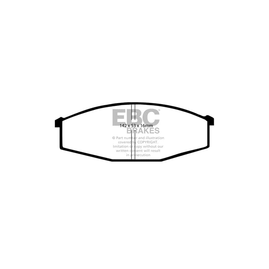 EBC PDKF1449 Nissan Cabstar Ultimax Front Brake Pad & Plain Disc Kit 2 | Duco Car Parts UK Car Parts