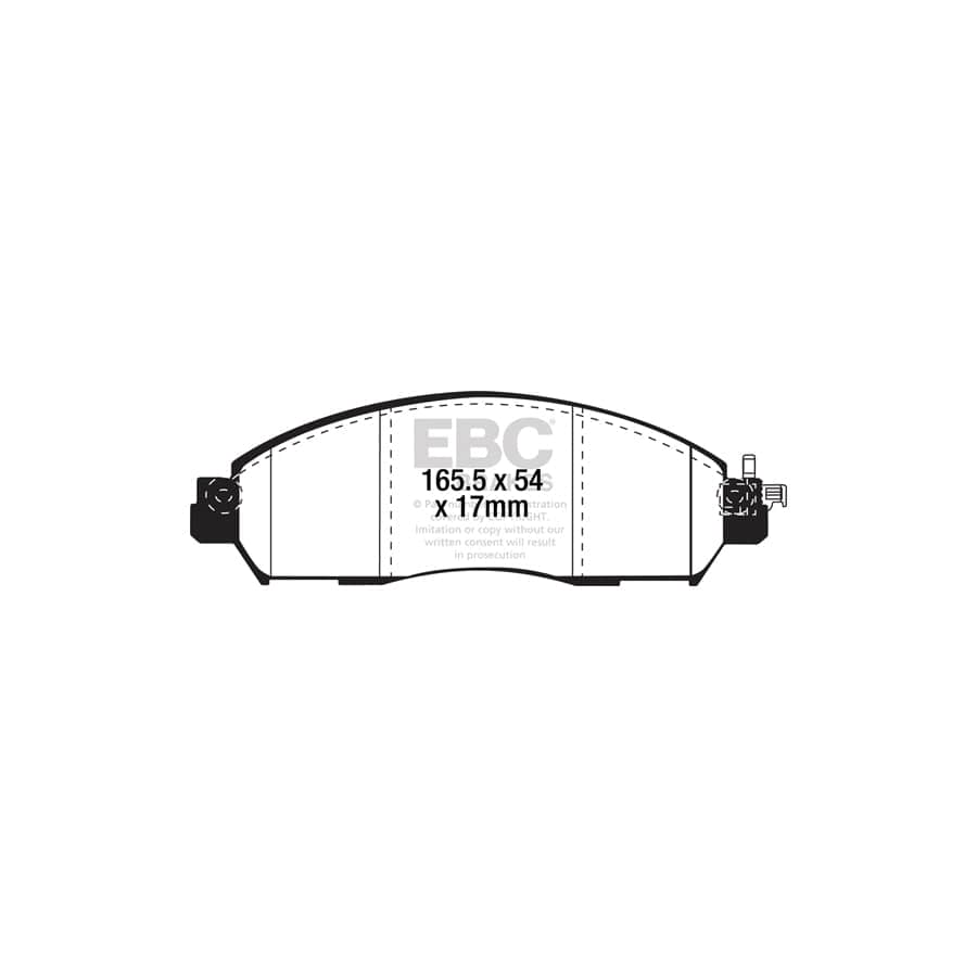 EBC PDKF2467 Nissan Leaf Ultimax Front Brake Pad & Plain Disc Kit - Akebono/TRW Caliper 2 | Duco Car Parts UK Car Parts