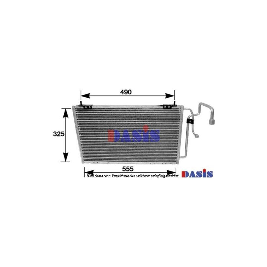 AKS Dasis 162210N Air Conditioning Condenser For Peugeot 405 | Duco Car Parts UK