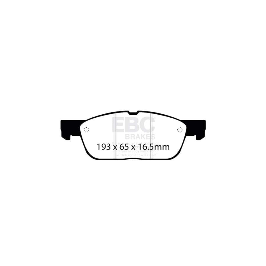 EBC PDKF2475 Ford Focus Mk4 Ultimax Front Brake Pad & Plain Disc Kit - ATE Caliper 2 | Duco Car Parts UK Car Parts