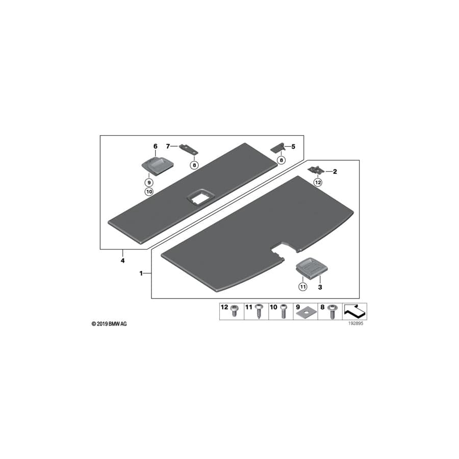 Genuine BMW 51479164453 F07 F07 Hinge Bracket Floor Carpet (Inc. 530dX, 520d & 550iX 4.0) | Duco Car Parts UK Car Parts