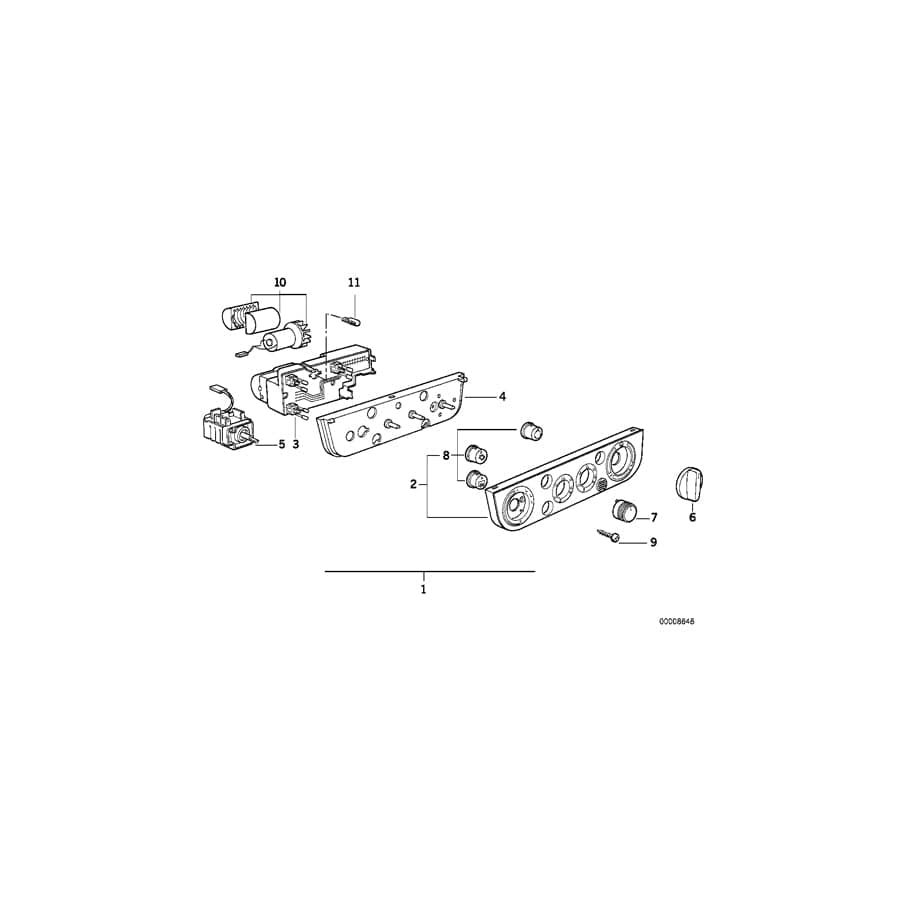 Genuine BMW 64118362836 E36 Interior Temperature Sensor Fan (Inc. 316i, 325i & 320i) | Duco Car Parts UK Car Parts