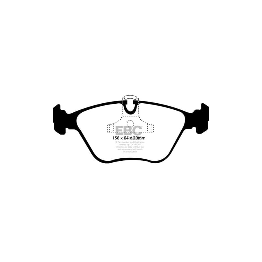 EBC PDKF251 BMW E46 Ultimax Front Brake Pad & Plain Disc Kit - ATE Caliper 2 | Duco Car Parts UK Car Parts