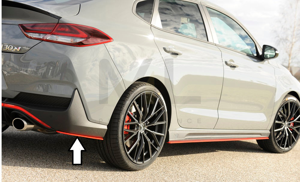 Rieger 00076007 Hyundai Rear Side Splitter (i30 N-Performance & i30 N) 6 | Duco Car Parts UK Car Parts