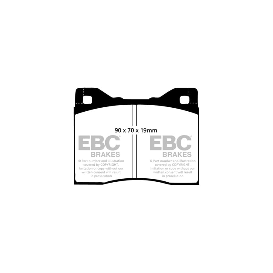 EBC PDKF253 BMW E12 Ultimax Front Brake Pad & Plain Disc Kit - ATE Caliper 2 | Duco Car Parts UK Car Parts