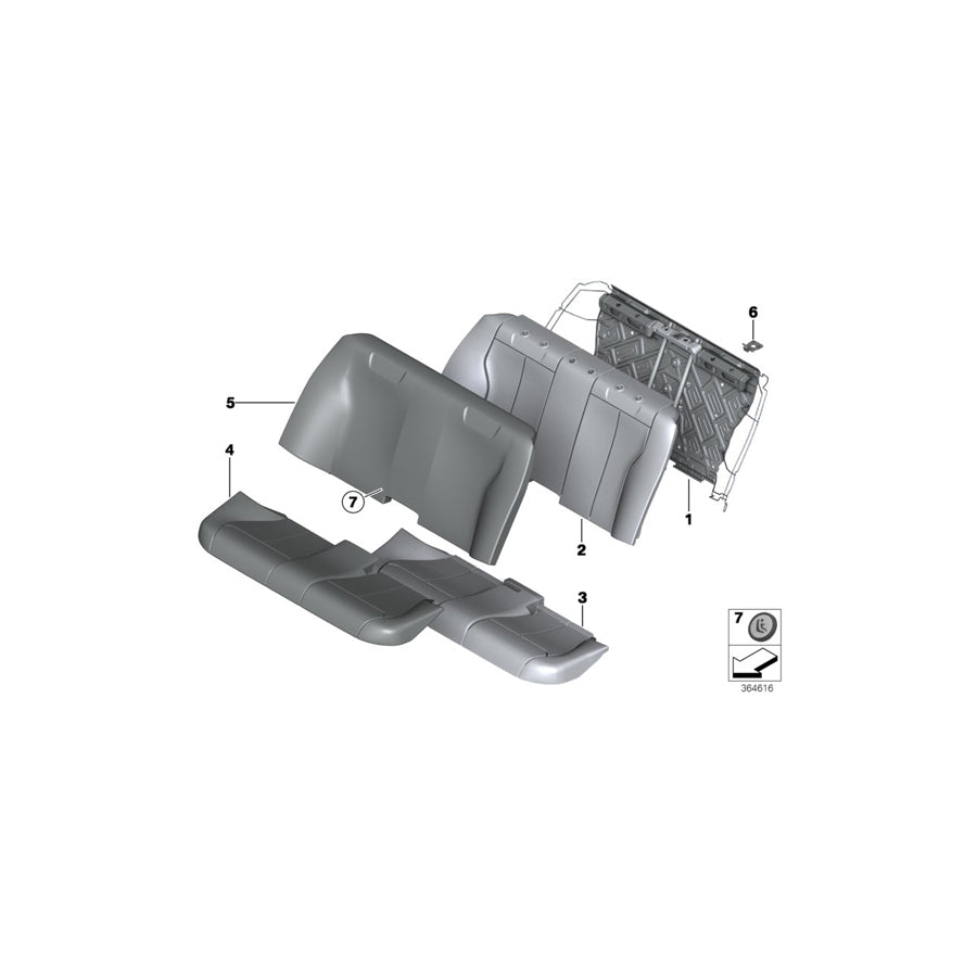 Genuine BMW 52207309686 F30 F30 Seat Cover Leather SCHWARZ (Inc. 318d, 340i & 335i) | Duco Car Parts UK