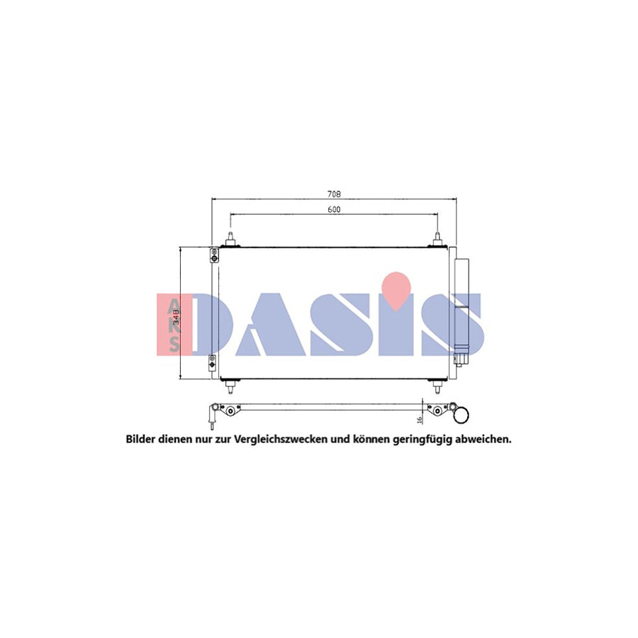 AKS Dasis 062018N Air Conditioning Condenser | Duco Car Parts UK
