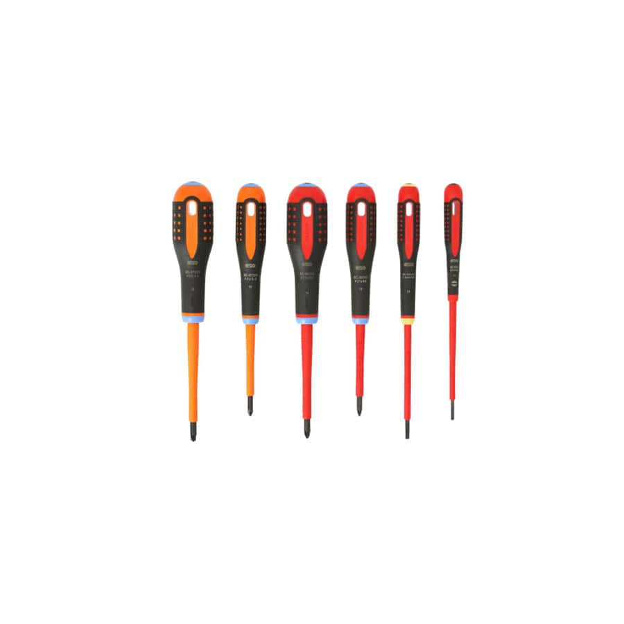 Bahco BAH9884S BE-9884S ERGO VDE Insulated Screwdriver Set, 6 Piece | Duco Car Parts UK