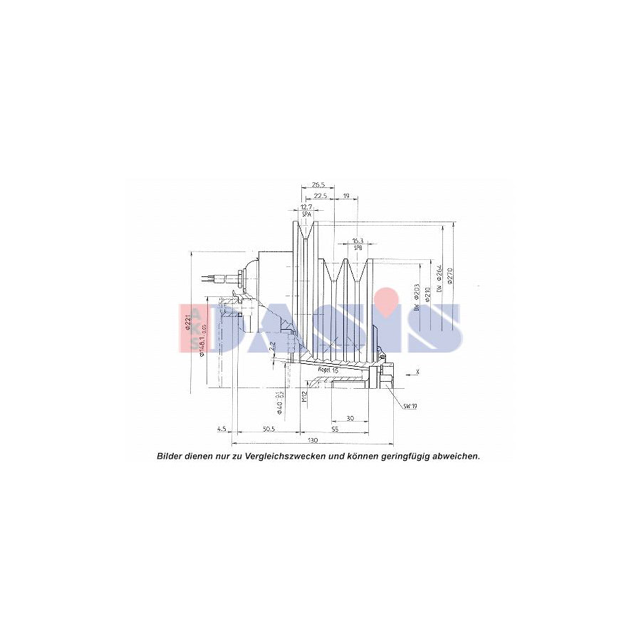 AKS Dasis 851267N Ac Compressor Clutch | Duco Car Parts UK