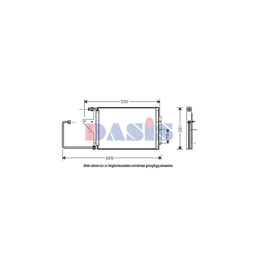 AKS Dasis 062020N Air Conditioning Condenser For Citroën Ax | Duco Car Parts UK