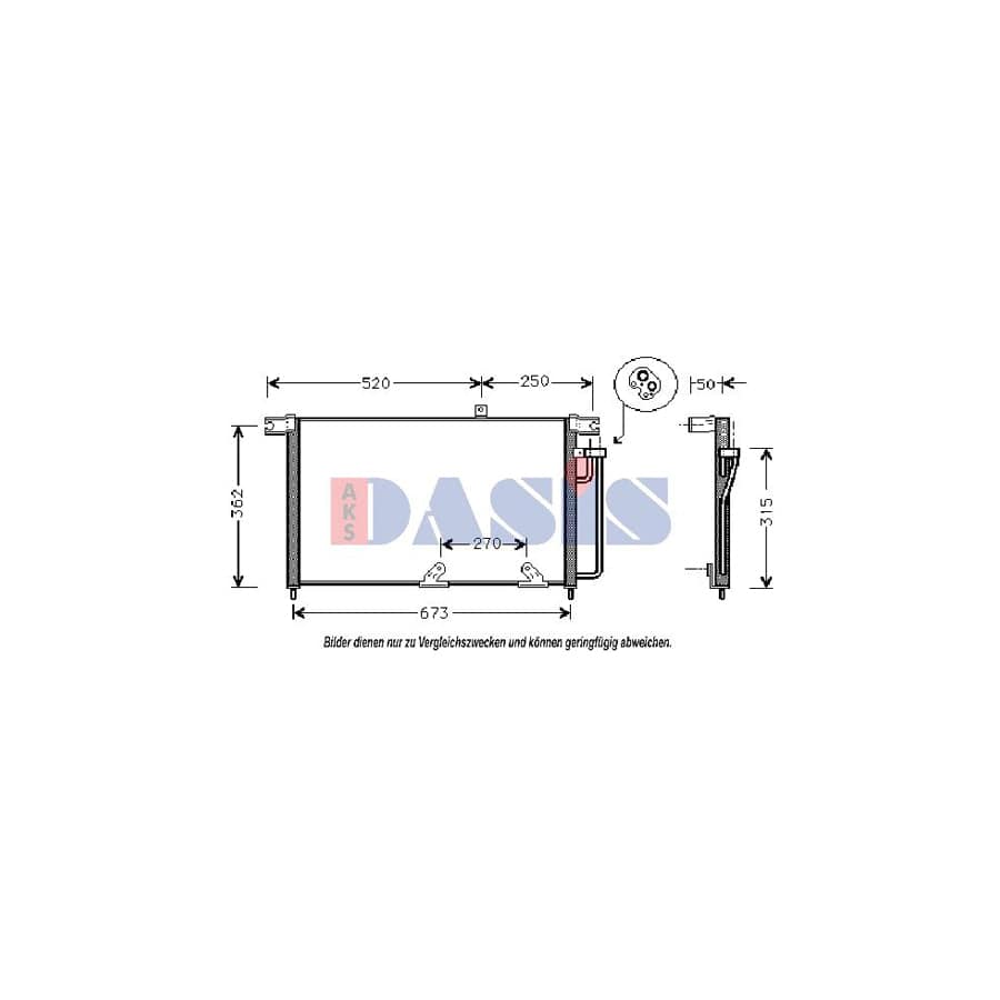 AKS Dasis 512011N Air Conditioning Condenser | Duco Car Parts UK