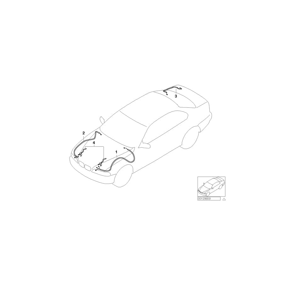 Genuine BMW 61126939478 E46 Repair Wiring Set Rear Right (Inc. 325i, 318Ci & 330Ci) | Duco Car Parts UK Car Parts