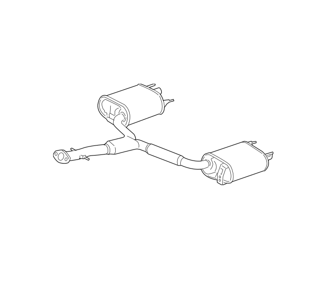 Genuine Lexus 17430-31A71 IS Phase 2 Exhaust Back Box
