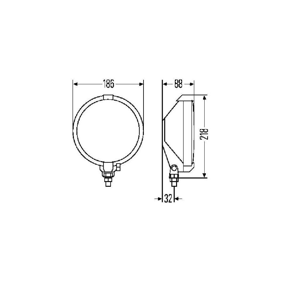 Hella 1F7 004 700-031 Spotlight