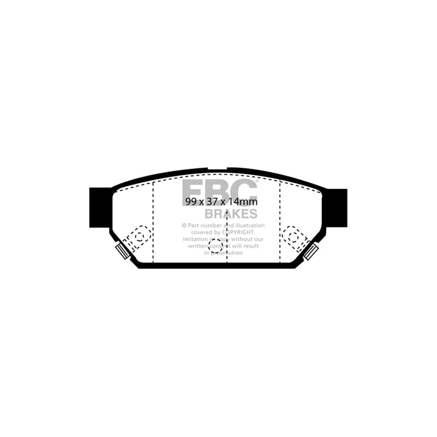EBC PDKR620 Mitsubishi Ultimax Rear Brake Pad & Plain Disc Kit - Girling/TRW Caliper (Inc. Carisma & Lancer) 2 | Duco Car Parts UK Car Parts
