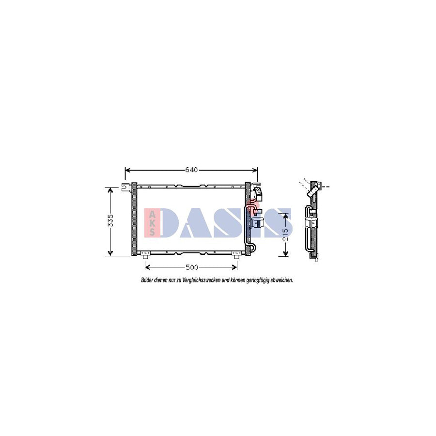 AKS Dasis 232002N Air Conditioning Condenser | Duco Car Parts UK