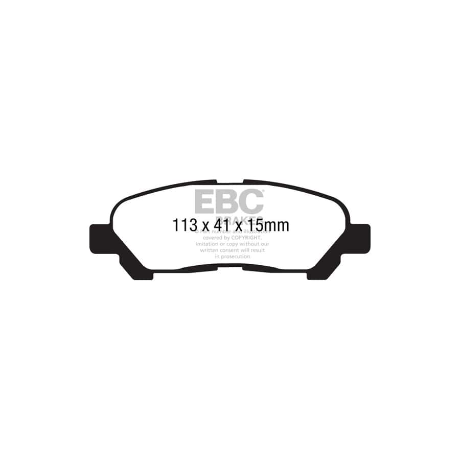 EBC PDKR980 Toyota Highlander Ultimax Rear Brake Pad & Plain Disc Kit 2 | Duco Car Parts UK Car Parts