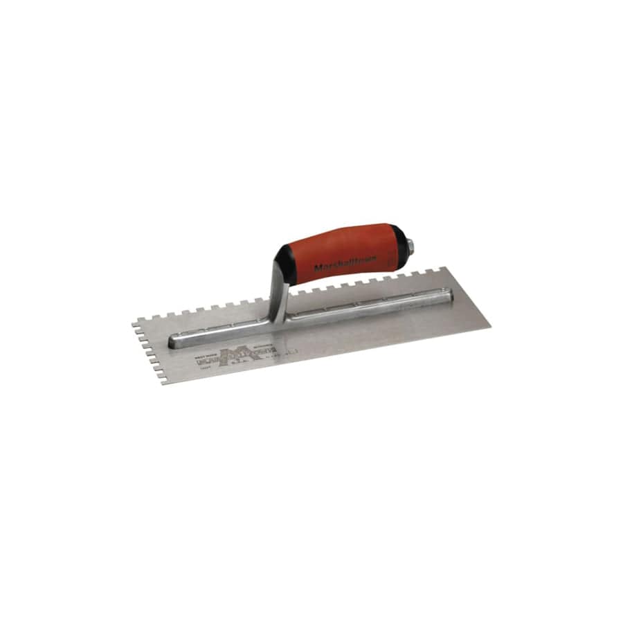 Marshalltown M/T702SD M702SD Notched Trowel Square 1/4in DuraSoft® Handle 11 x 4.1/2in | Duco Car Parts UK