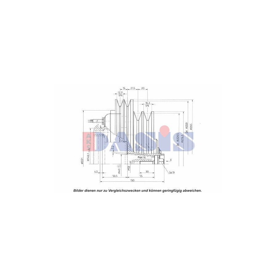 AKS Dasis 851282N Ac Compressor Clutch | Duco Car Parts UK