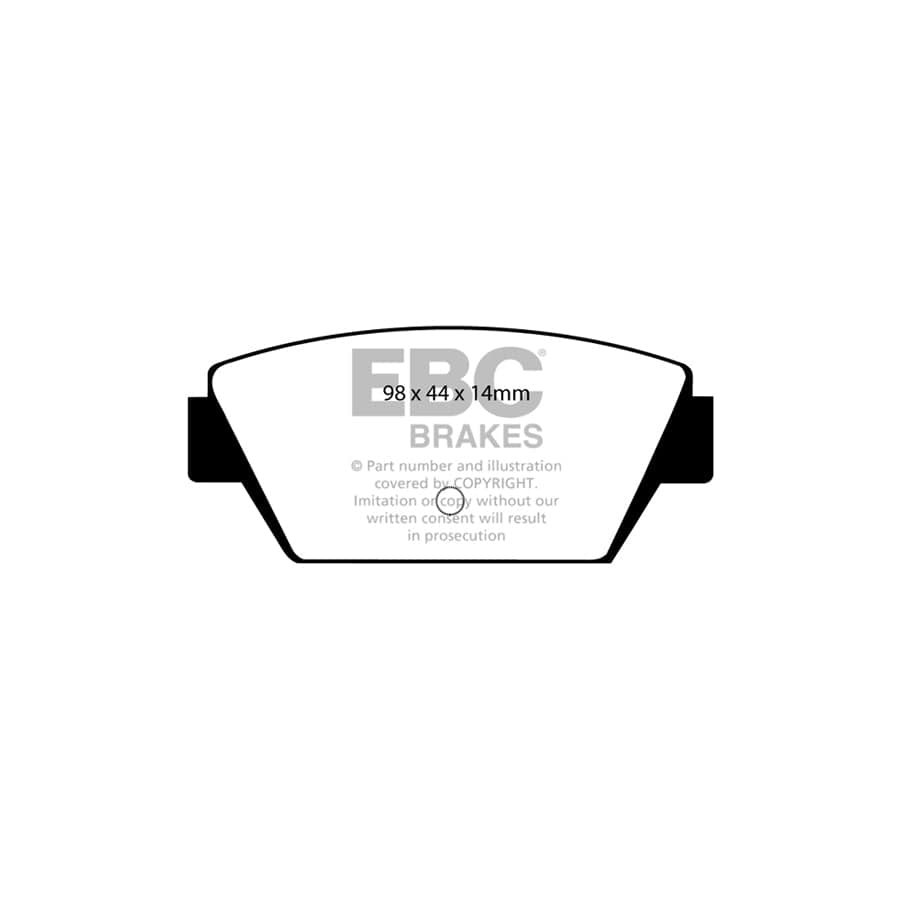 EBC PDKR624 Mitsubishi Ultimax Rear Brake Pad & Plain Disc Kit - Akebono Caliper (Inc. Colt, Galant, Lancer) 2 | Duco Car Parts UK Car Parts