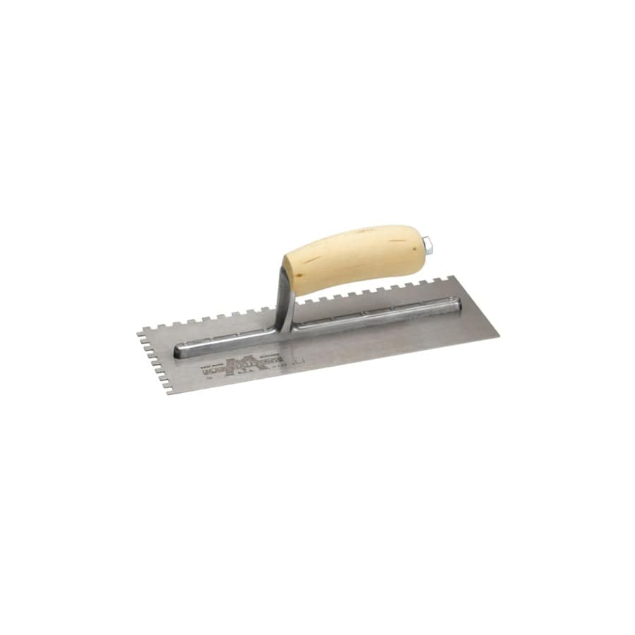 Marshalltown M/T702S M702S Notched Trowel Square 1/4in Wooden Handle 11 x 4.1/2in | Duco Car Parts UK