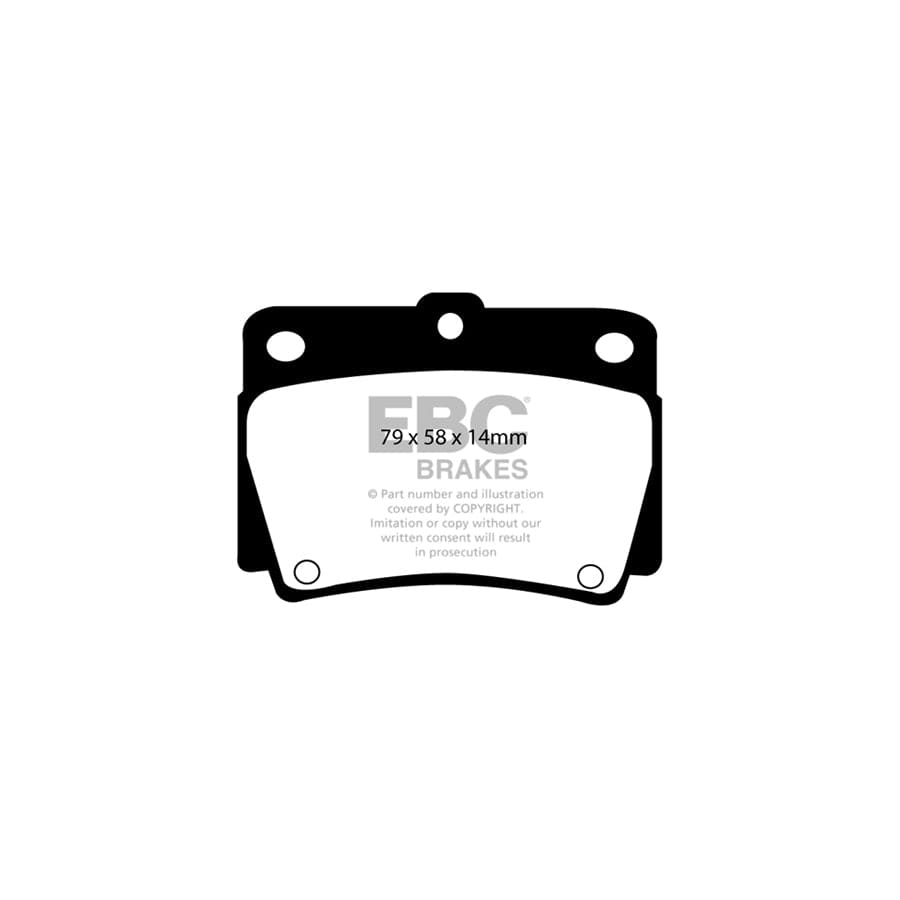 EBC PDKR622 Mitsubishi Ultimax Rear Brake Pad & Plain Disc Kit (Inc. Challenger & Shogun Sport) 2 | Duco Car Parts UK Car Parts