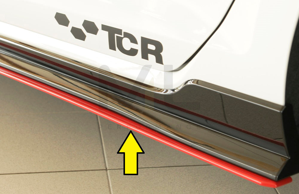 Rieger 00059516 VW Mk7 Golf GTI-TCR Side Skirt Splitter 1 | Duco Car Parts UK Car Parts