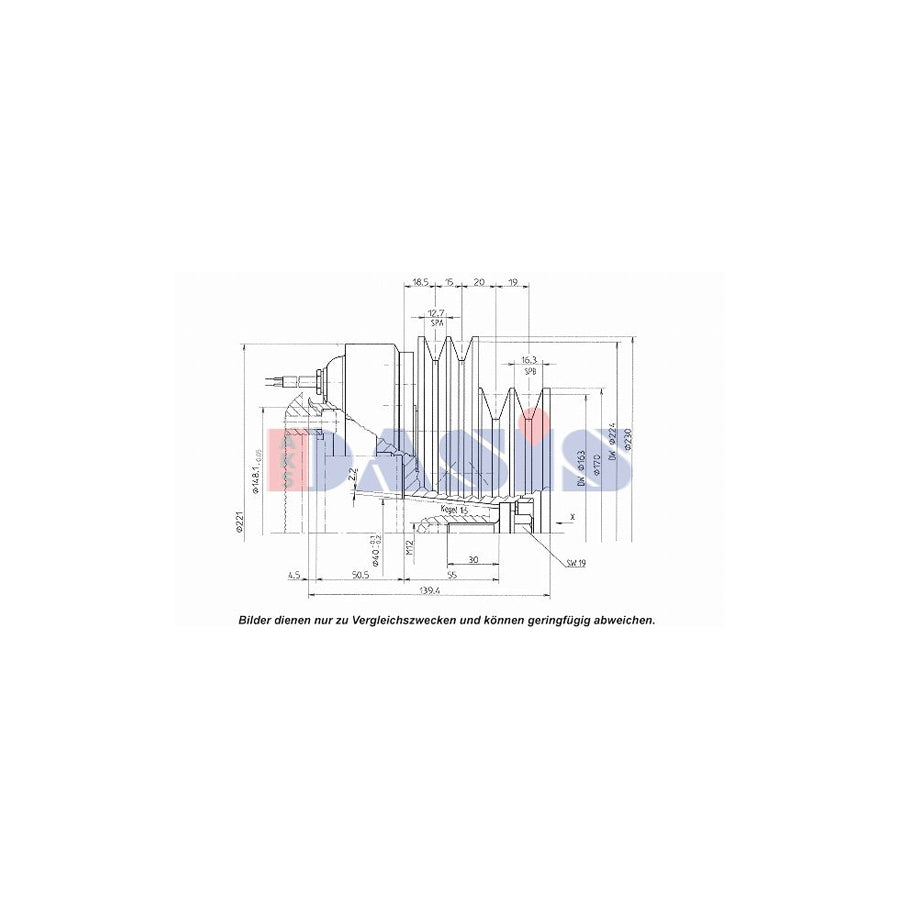 AKS Dasis 851298N Ac Compressor Clutch | Duco Car Parts UK